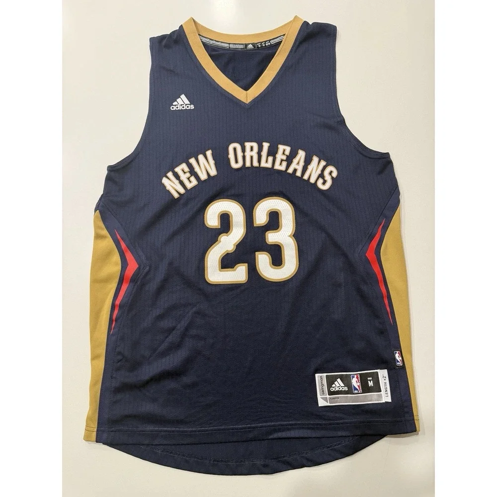 Adidas NBA New Orleans Pelicans Swingman Jersey Anthony Davis 23 Mens Medium